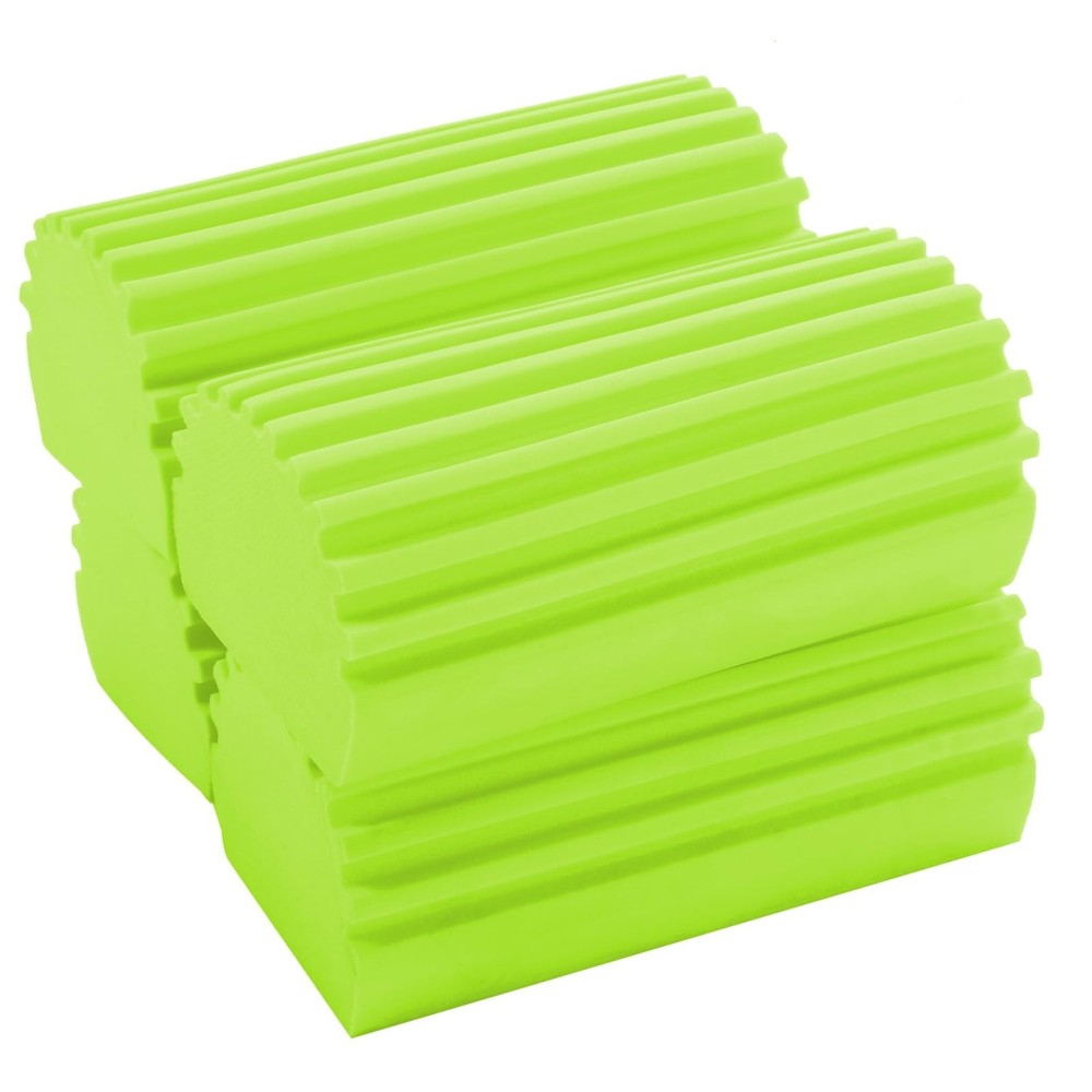 4-Pack Damp Cleaning Sponge Brush Set - Suitable for Kitchen and Car Window C...