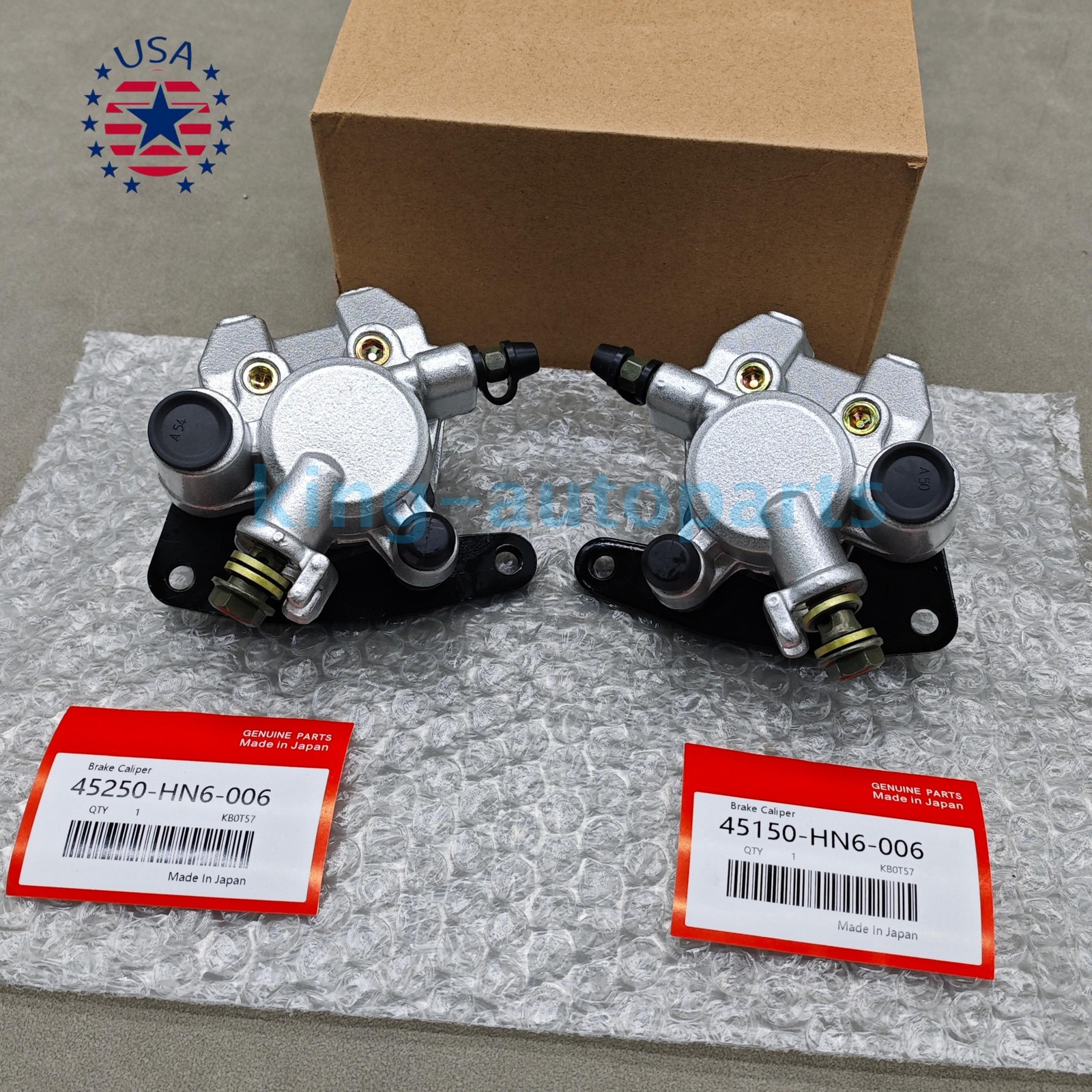 OEM Front Brake Calipers & Pads Fits For Honda Sportrax 400 TRX400EX 1999-2014