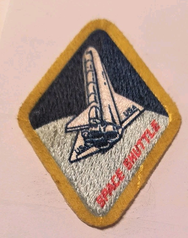 Vintage Space Shuttle U.S.A. Embroidered 3"  Patch Never Worn