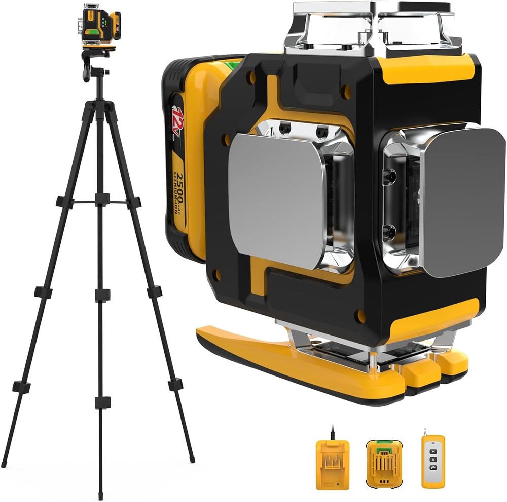 Green Laser Level Self Leveling 4x360