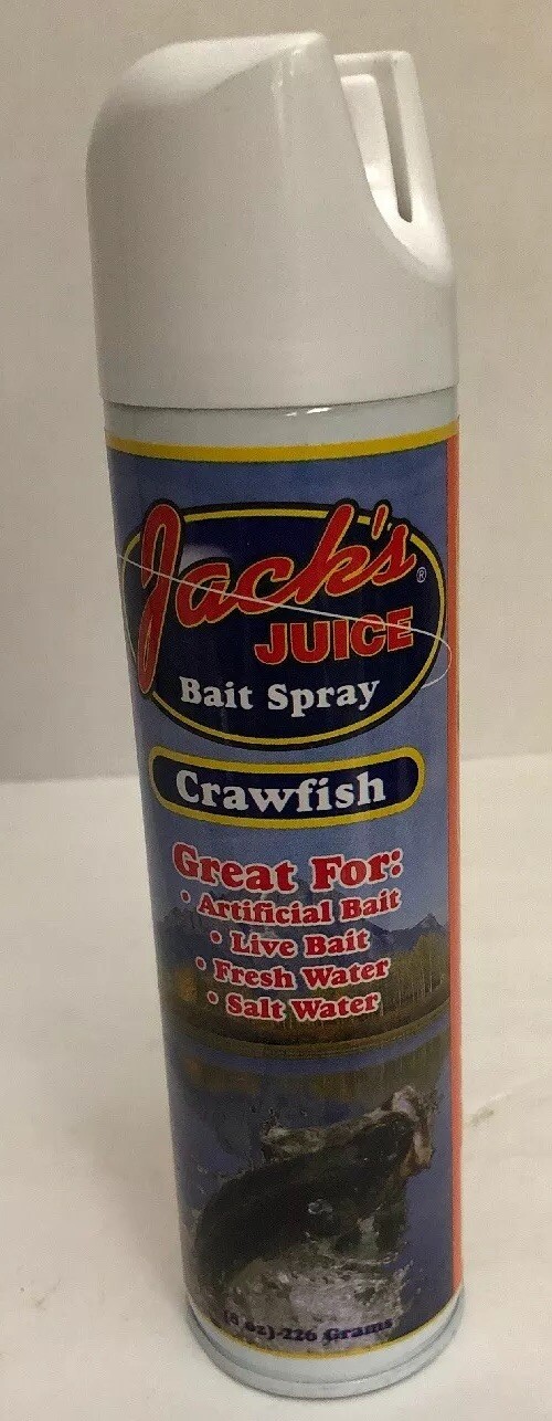 Jack’s Juice Spray 8oz Crawfish VERY RARE-Great For Artificial/Live-NEW-SHIP24HR