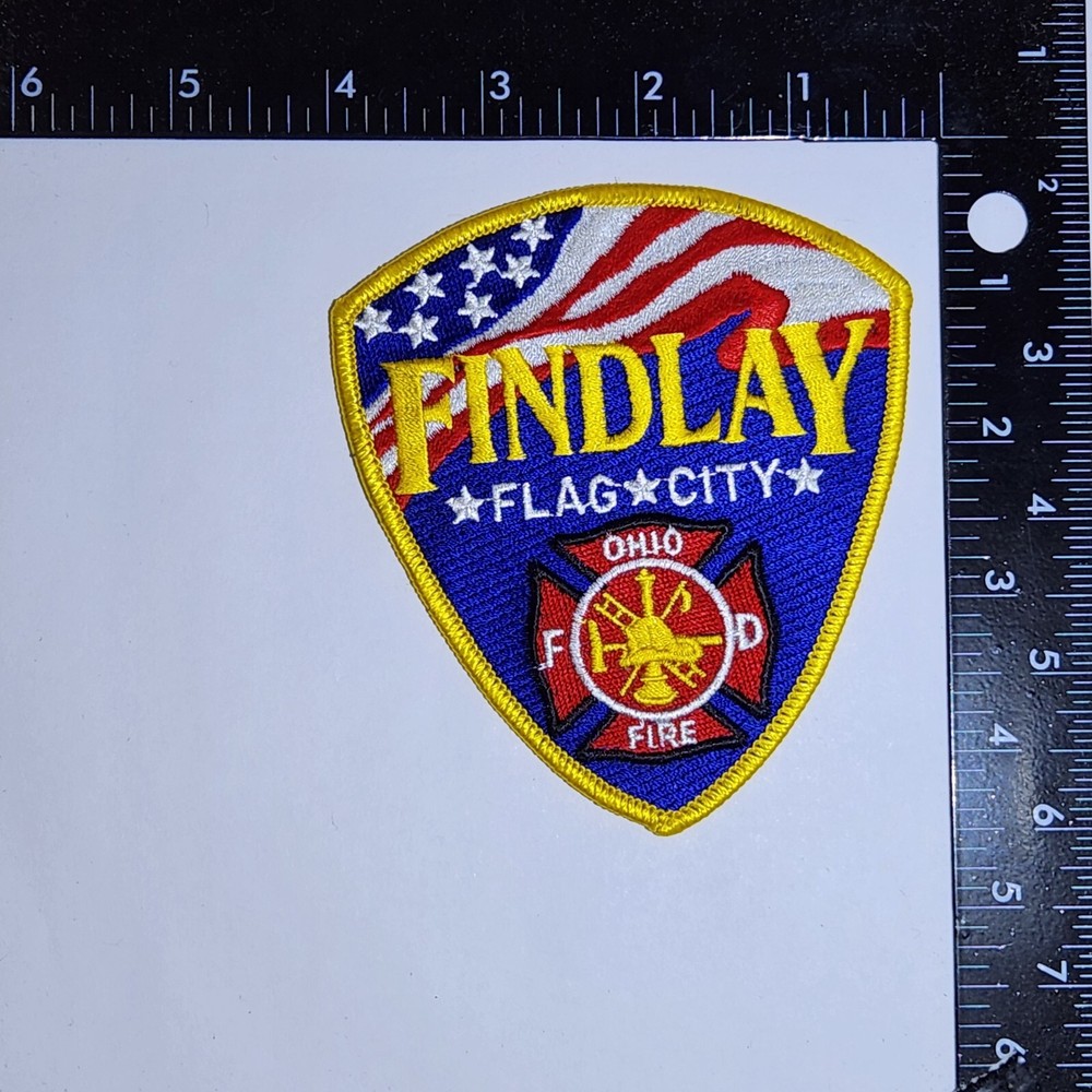 Findlay, Ohio Fire Department Patch. Great Condition!