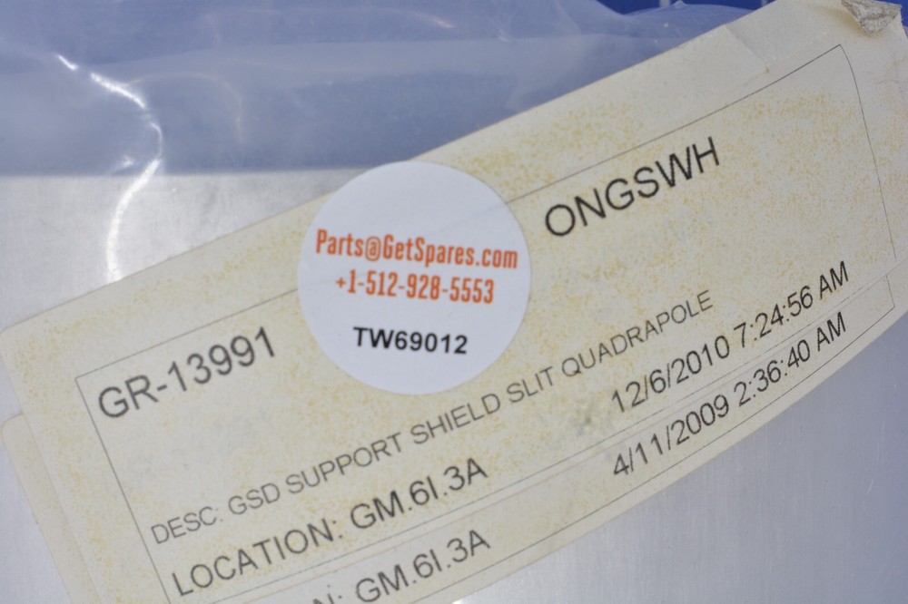 GR-13991 /GSD SUPPORT SHIELD SLIT QUADRAPOLE /AXCELIS