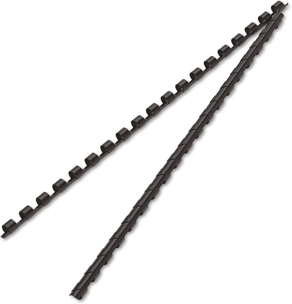 1/4In Black Binding Combs (25 Pack)