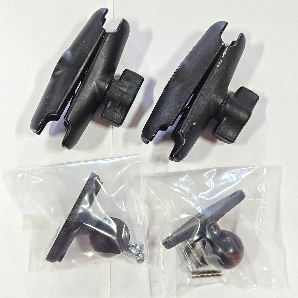RAM Mount 2x Double Socket Arm, B Size, Medium, w. 2x Diamond Base, RAM-B-201U