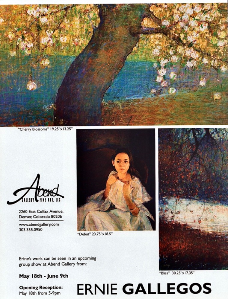 2007 ERNIE GALLEGOS / ROBERT TOWNSEND Art Gallery 2-Sided Magazine PRINT AD