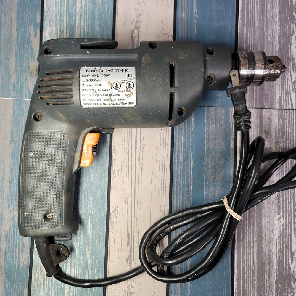 TOOLMART 3/8 inch Electric Drill - Reversible Variable Speed AC-DTM-10 (Corded)