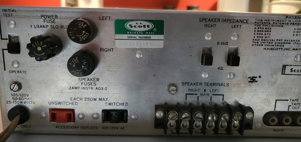 HH Scott Stereomaster LK-60 Stereo Working Condition