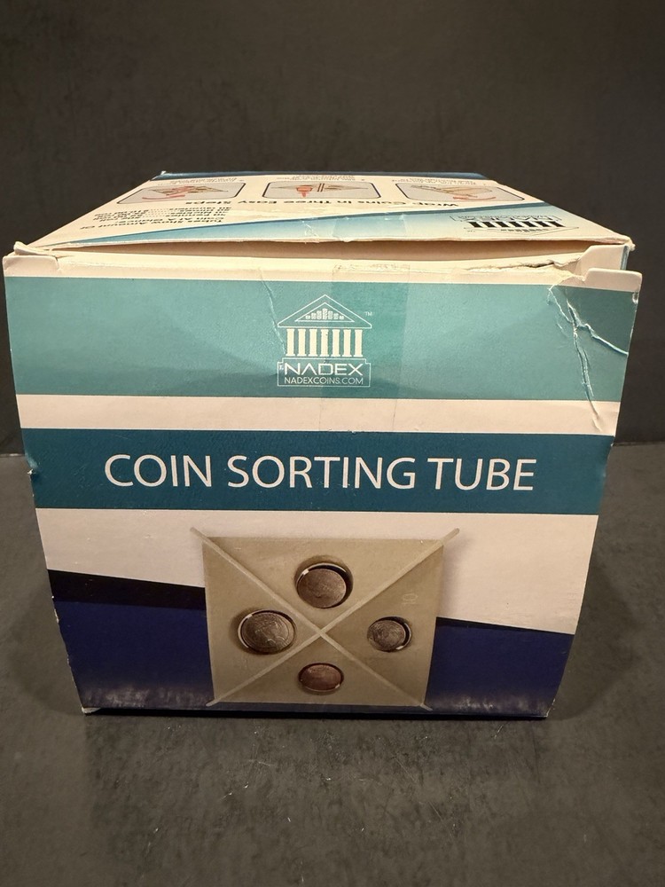 Nadex Small Coin Sorting Tube Beige