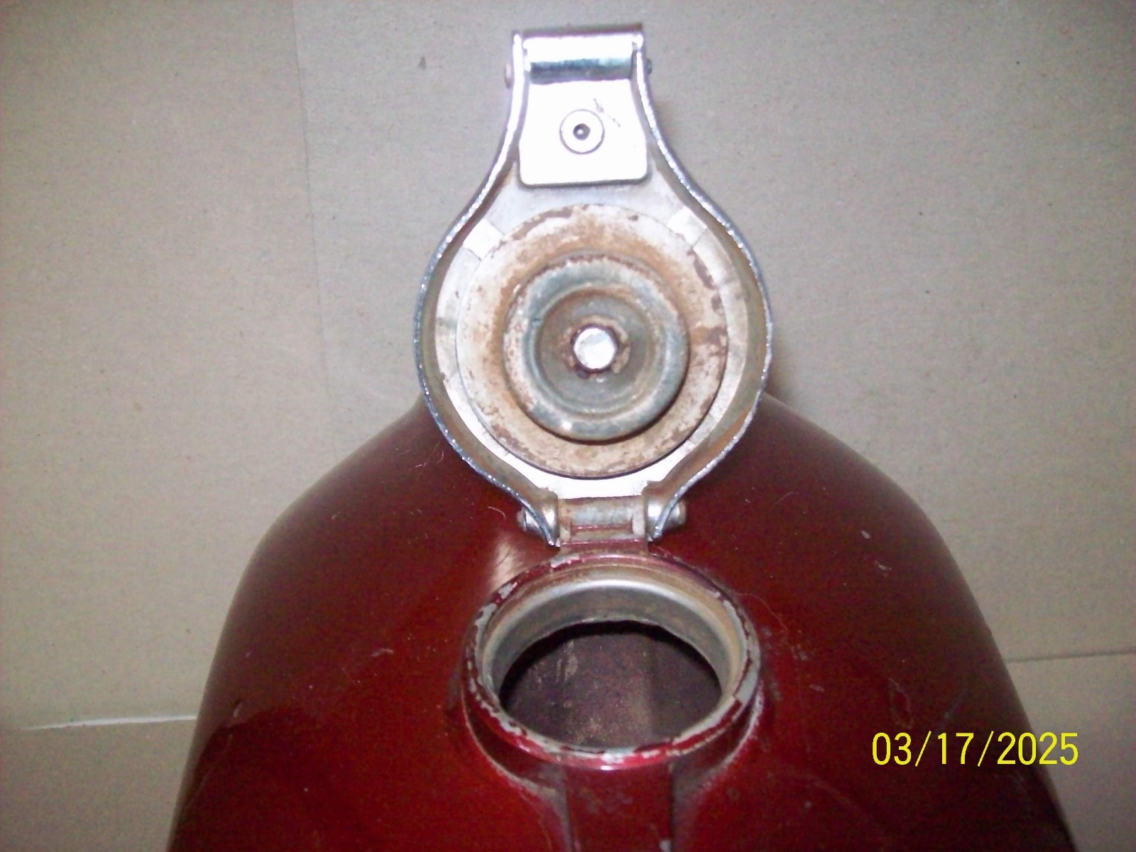Yamaha DT125 Fuel Tank No Dents #2 Burgundy AT CT 70’S +Global Shipp