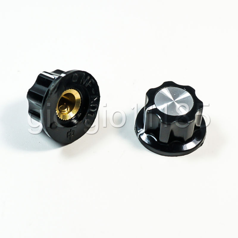 10pcs plastic control round screw type pot potentiometer Knob MF-A01