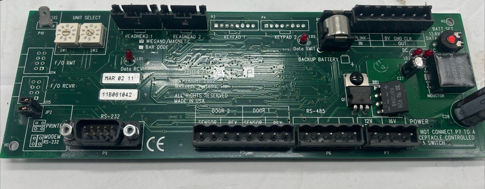 Maxxess BLP-205 Series Barlock Processor 7004719