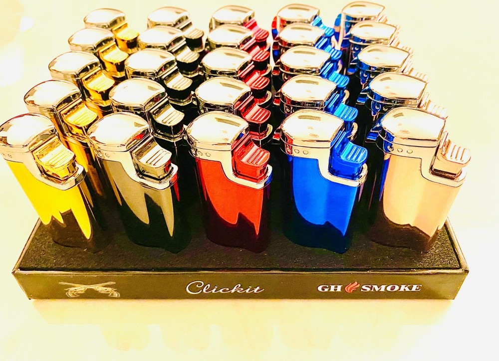 3 FLAMES TORCH LIGHTER GLOSSY FINISH BUTANE REFILLABLE