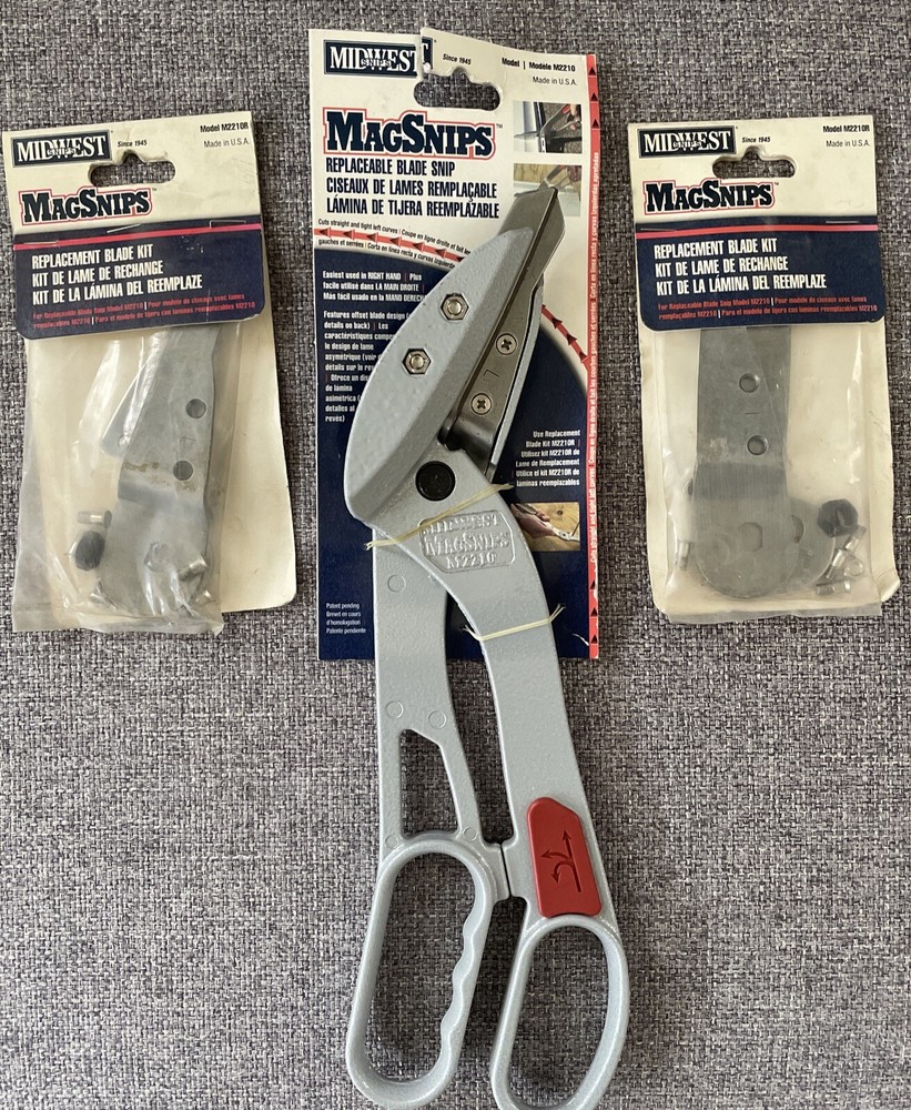 Midwest Snips Left MagSnips & Replacement Blades