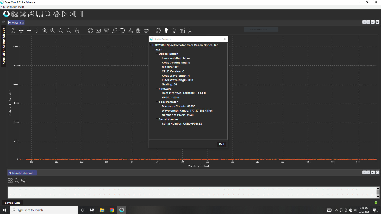 TESTED WORKS Ocean Optics USB2000+ UVVIS Fiber Spectrometer 177-886nm SMA905
