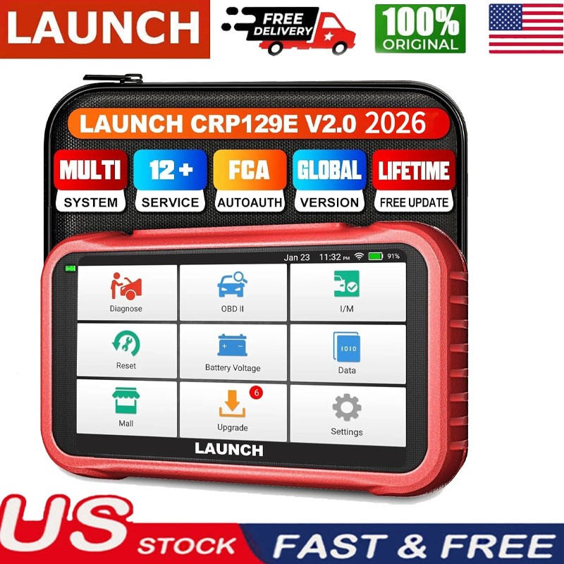 2026 Launch CRP129E V2.0 OBD2 Scanner Engine SRS ABS SAS TPMS Diagnostic Tool ^#