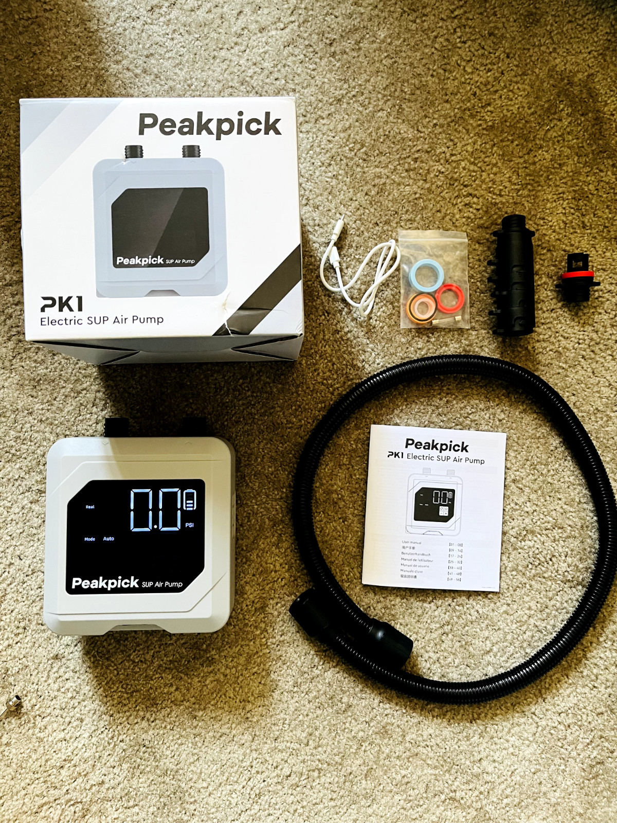 Mutiple 20PSI Portable Electric SUP air pump | Inflator for paddle board, kayak