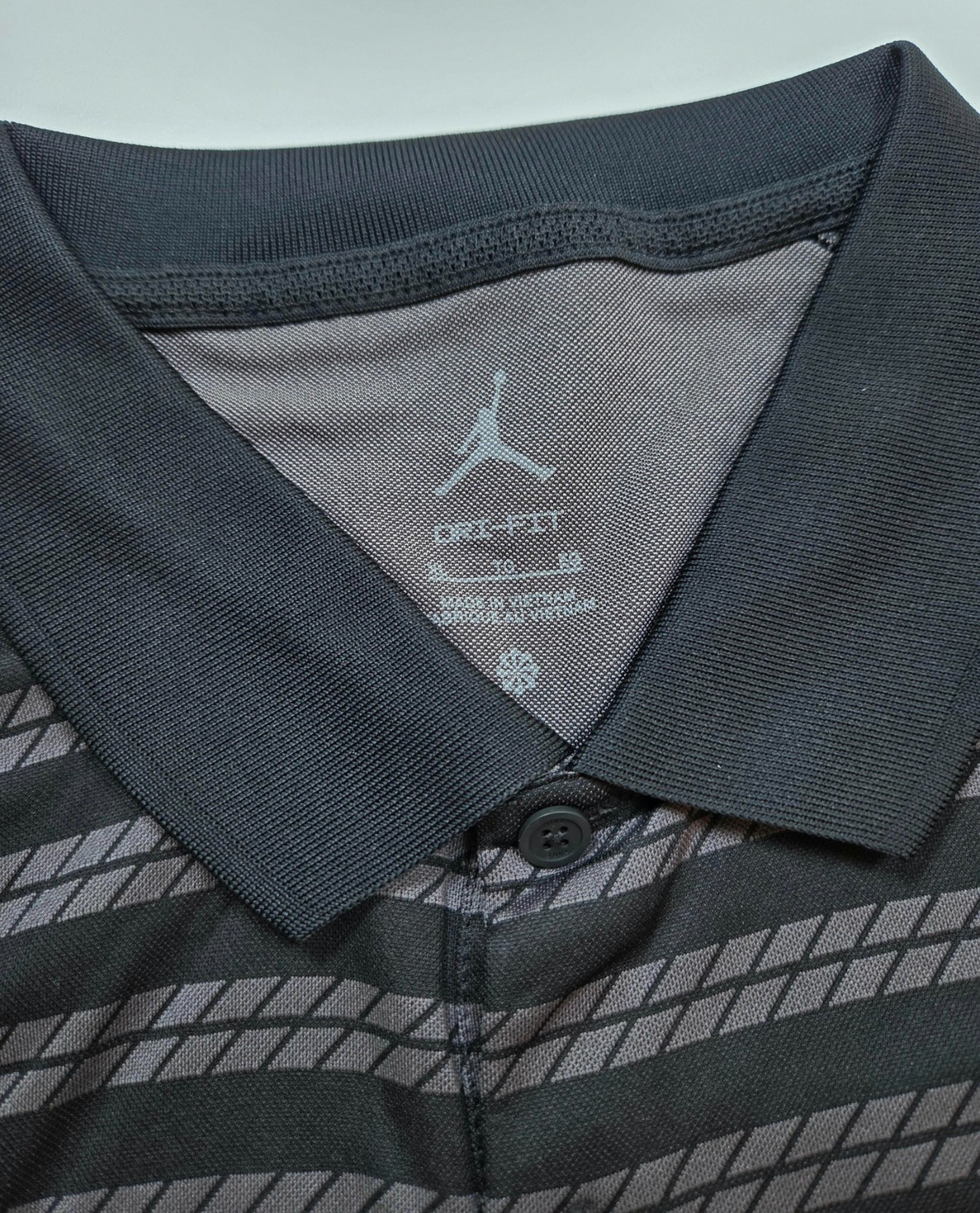 JORDAN DRI-FIT VICTORY COACHES POLO Size XL - BLACK/ANTHRACITE/WHITE FN6924-010