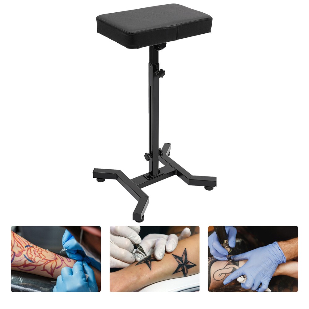 Adjustable Tattoo Table Station with PU Cushion, Ergonomically Designed, 340°