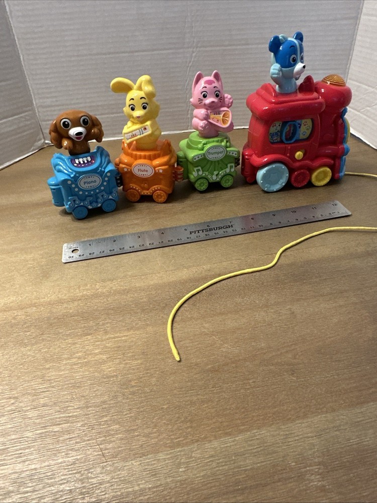 VTech Connect & Sing Animal Train Musical Instruments Toddler Pull Toy TESTED