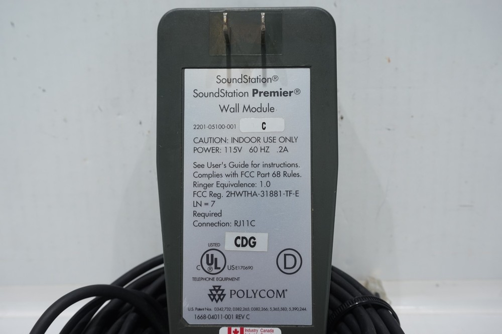 POLYCOM SOUNDSTATION PREMIER WALL MODULE 2201-05100-001 (C)