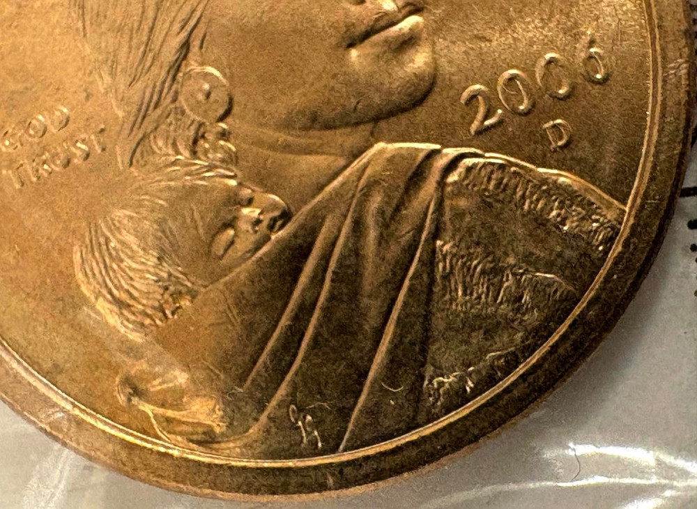 2006-D Sacagawea dollar with minting errors that collectors should notice
