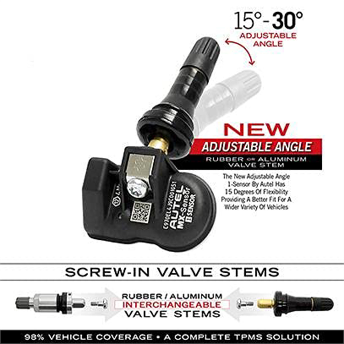 Autel 300010 TPMS Sensor Bulk Pack 20 Programmable Sensors Dual Frequency