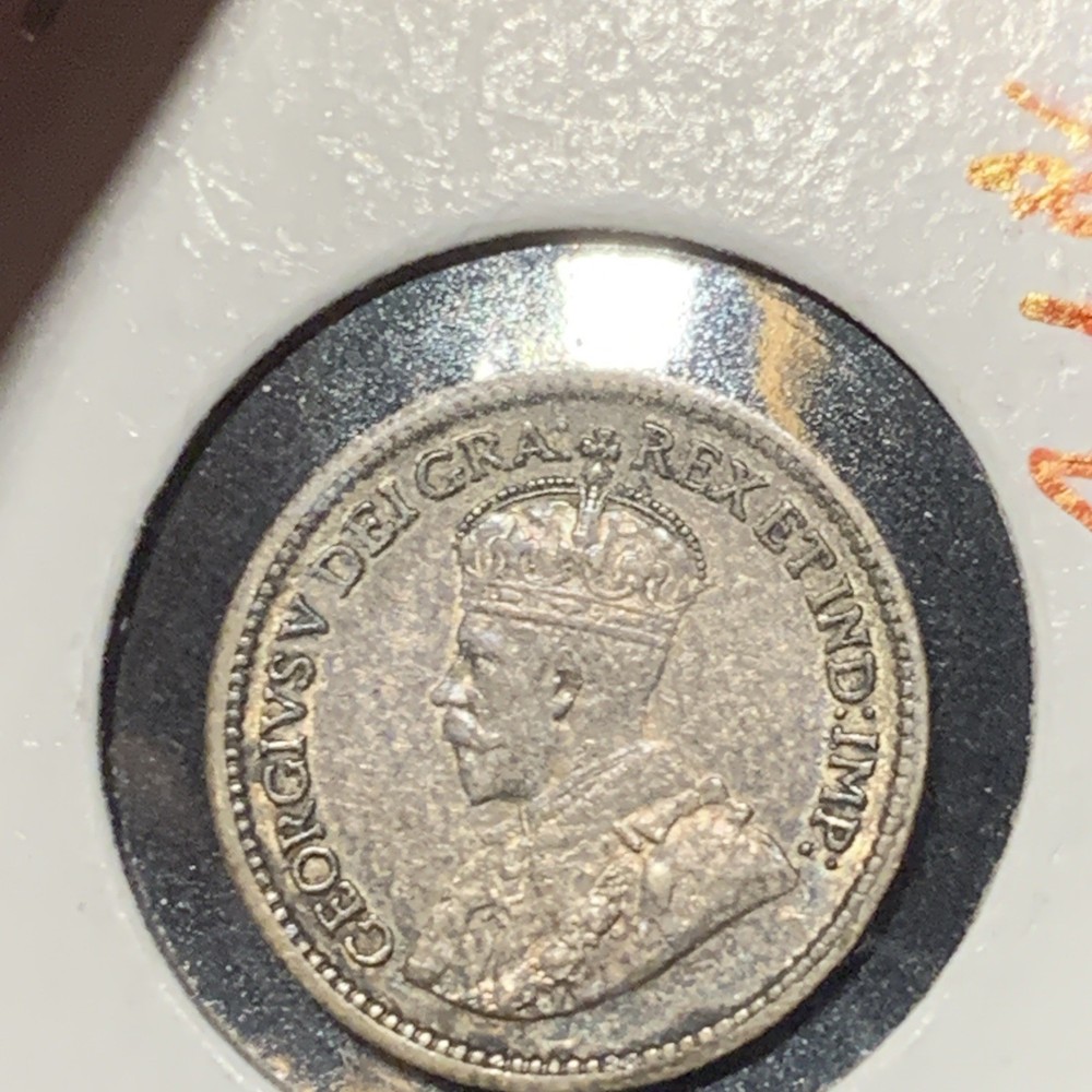 1914 Canada 5 Cents Silver Foreign Coin ~ HIGHER GRADE ~