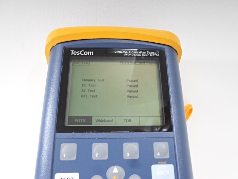 TESCOM FLUKE NETWORKS 990DSL CopperPro Loop Tester w/ TDR, W/accessories