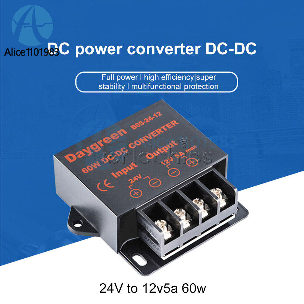 DC-DC 24V to 12V 5A Step Down Reducer Module Buck Converter Regulator 60W