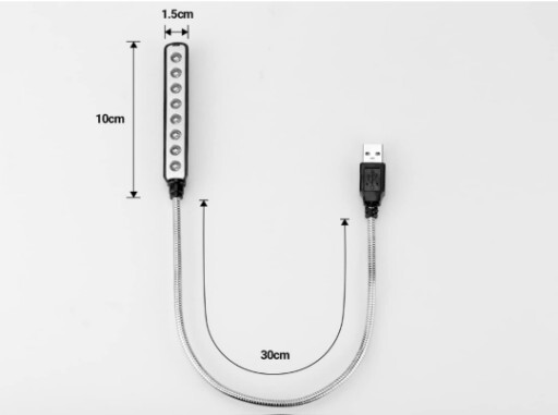 USB LED Light 8 Super Bright LED Reading Lamp USB