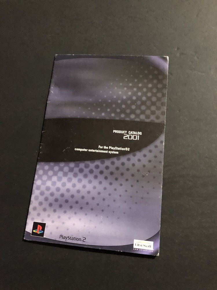 Ps2 Product Catalog Manual Insert 2001 Ubisoft