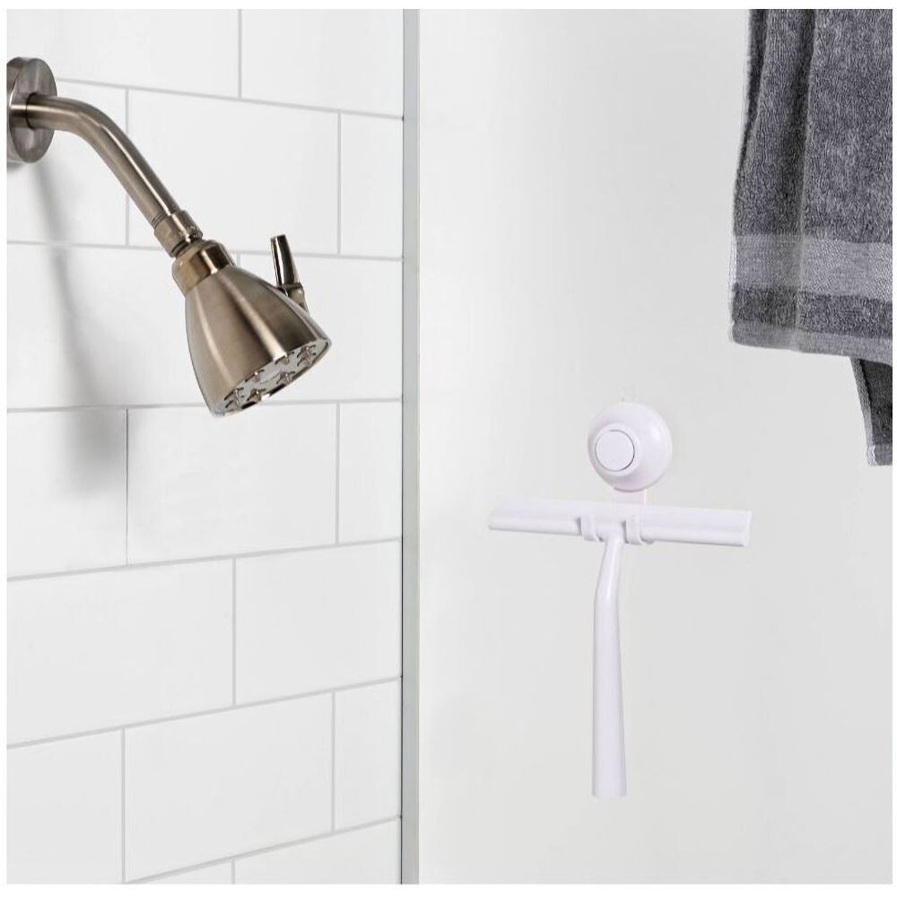 Room Essentials Squeegee with Suction Hold - White
