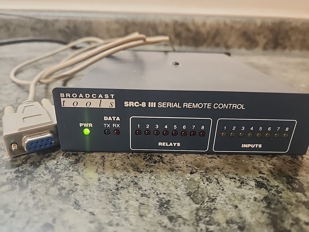 Broadcast Tools SRC 8 III Serial Remote Control Broadcast Automation Relay Box