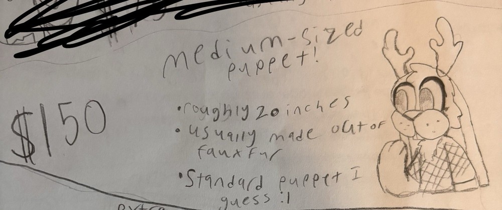 Custom Handmade Puppets Muppet Styled Ages 7+ Read Description