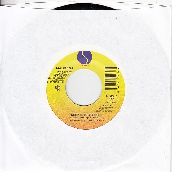 Madonna ‎– Keep It Together 4:35 / Keep It Together 6:00 7" 45