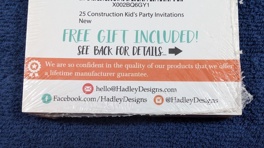 Hadley Designs 25 Kids Party Invitations