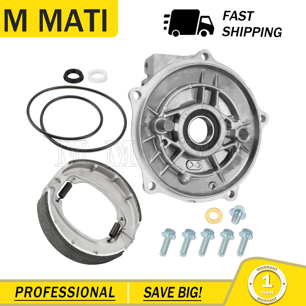 For Honda Recon 250 TRX250EX TRX250X TRX250 Rear Drum Brake Backing Plate &Shoes