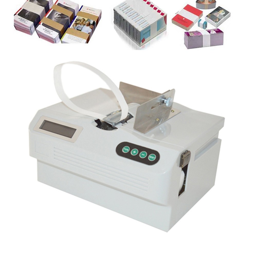 Automatic Banknote Baling Strapping Machine Cross Binding Bill Pack Tool 110V