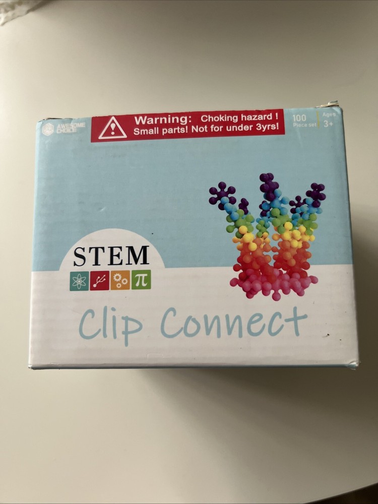 Clip Connect 100 Pieces Diameter 1.5", Interlocking Solid Plastic-Open BOX
