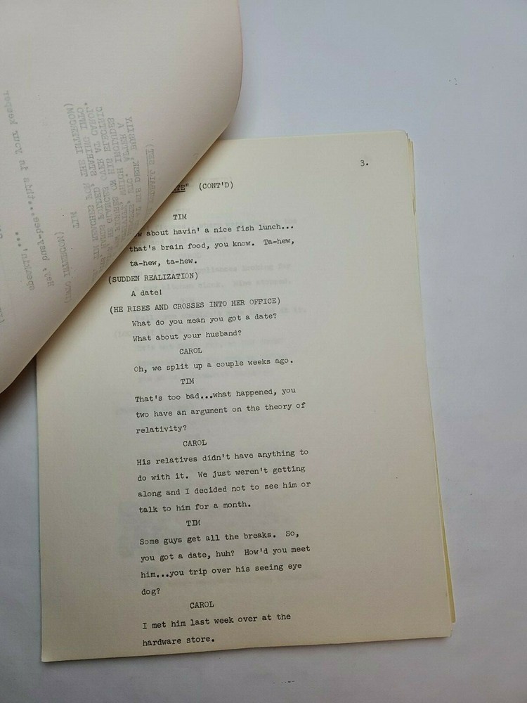 THE CAROL BURNETT SHOW / 1978 TV Script, starring Harvey Korman & Tim Conway