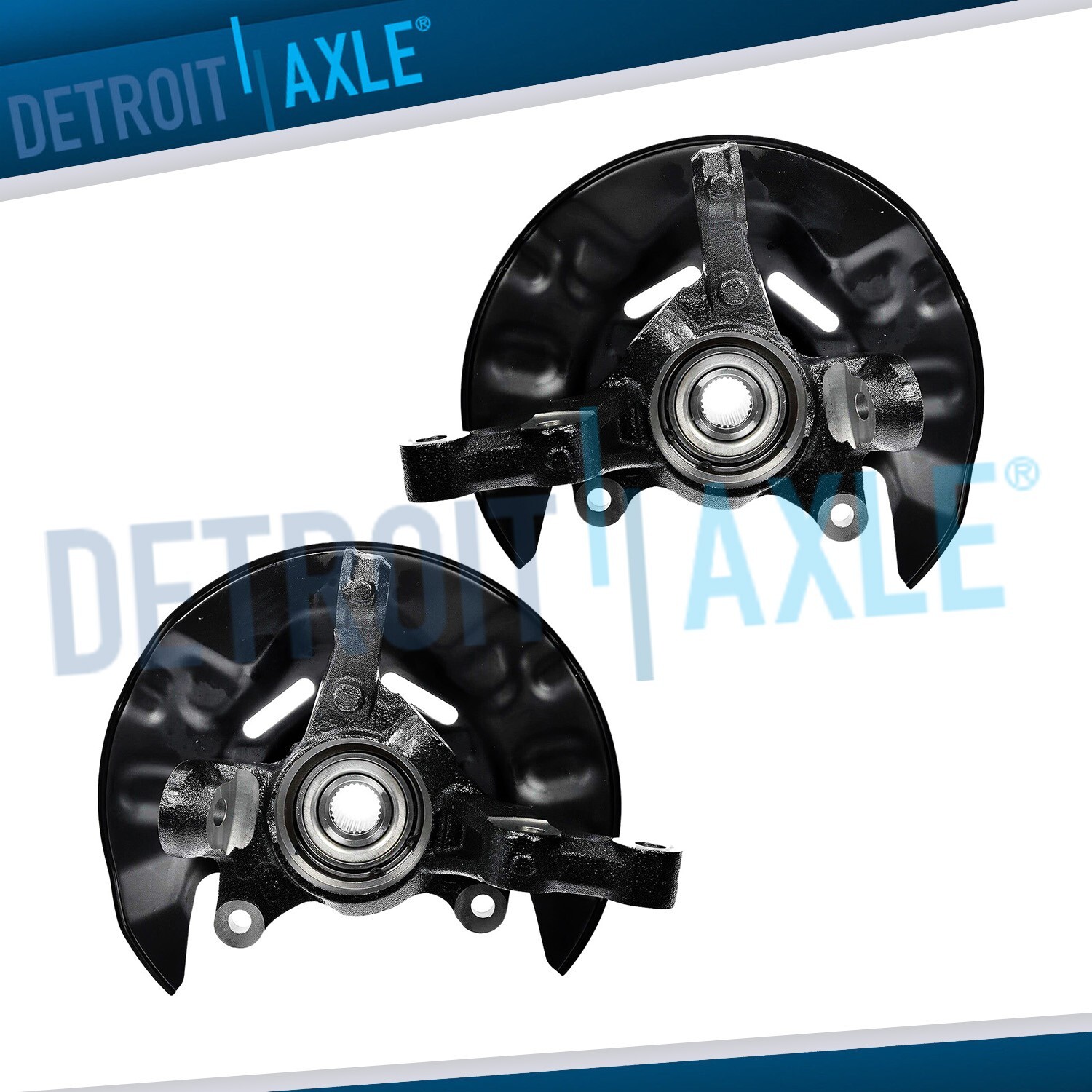 Pair Front Steering Knuckle+Wheel Hub Bearing for 2003 2004-2008 Toyota Corolla