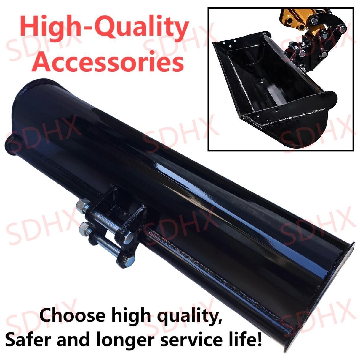 High quality 1000mm Bucket Attachment For Mini Excavator 0.8ton-1.5ton