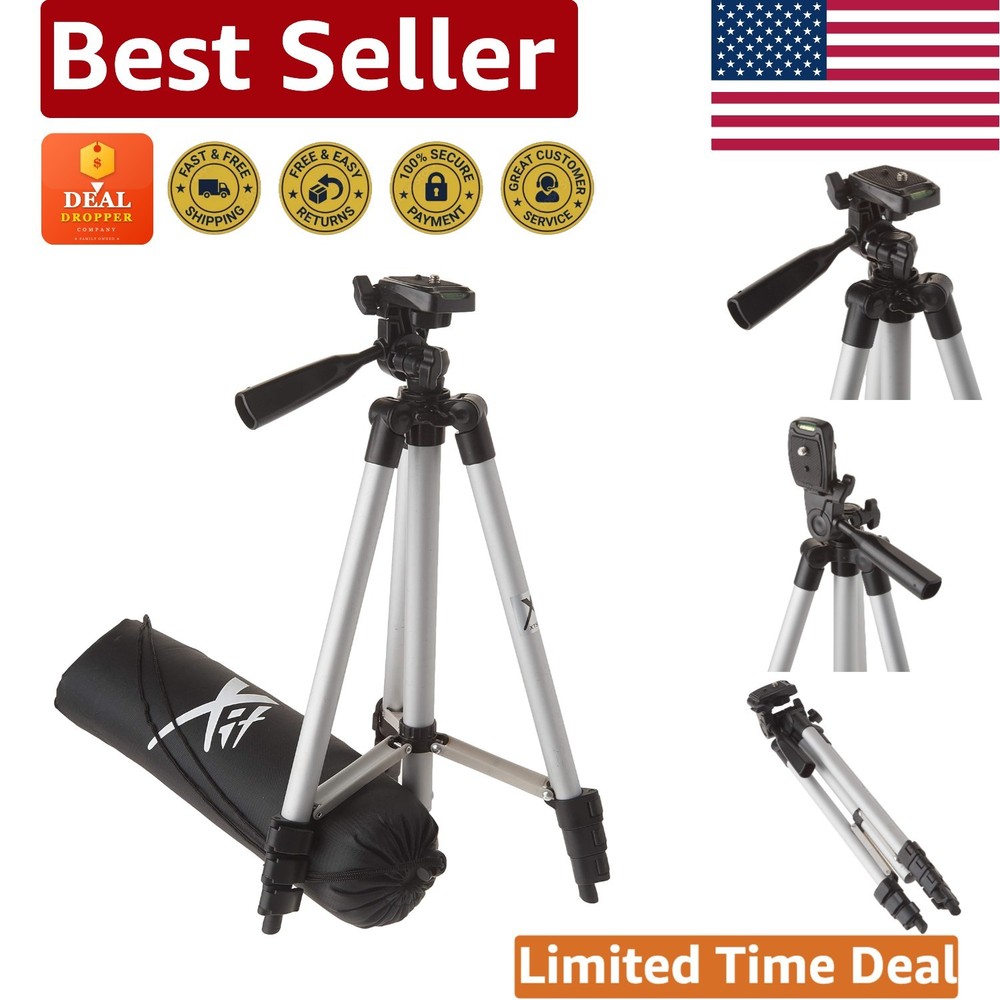 Versatile 50-Inch Tripod for Cameras - Adjustable, Lightweight, and Durable