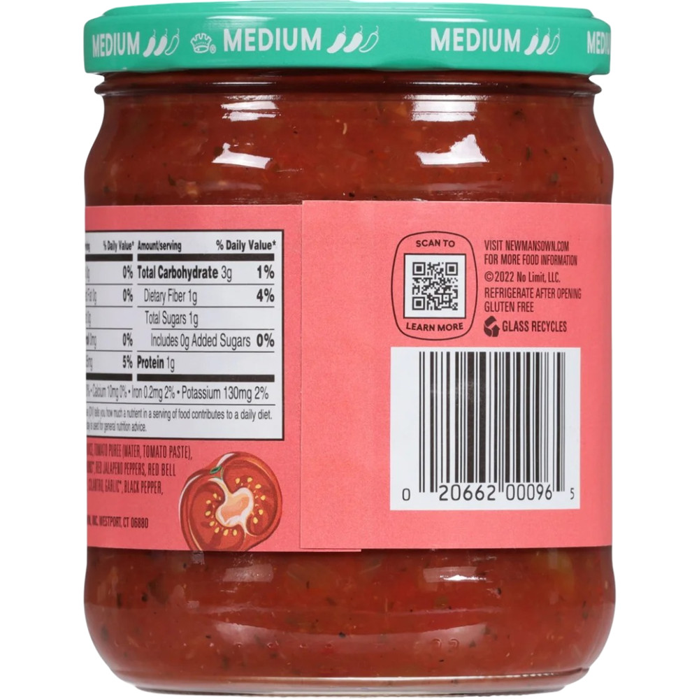 Newman's Own Medium Salsa 16 oz