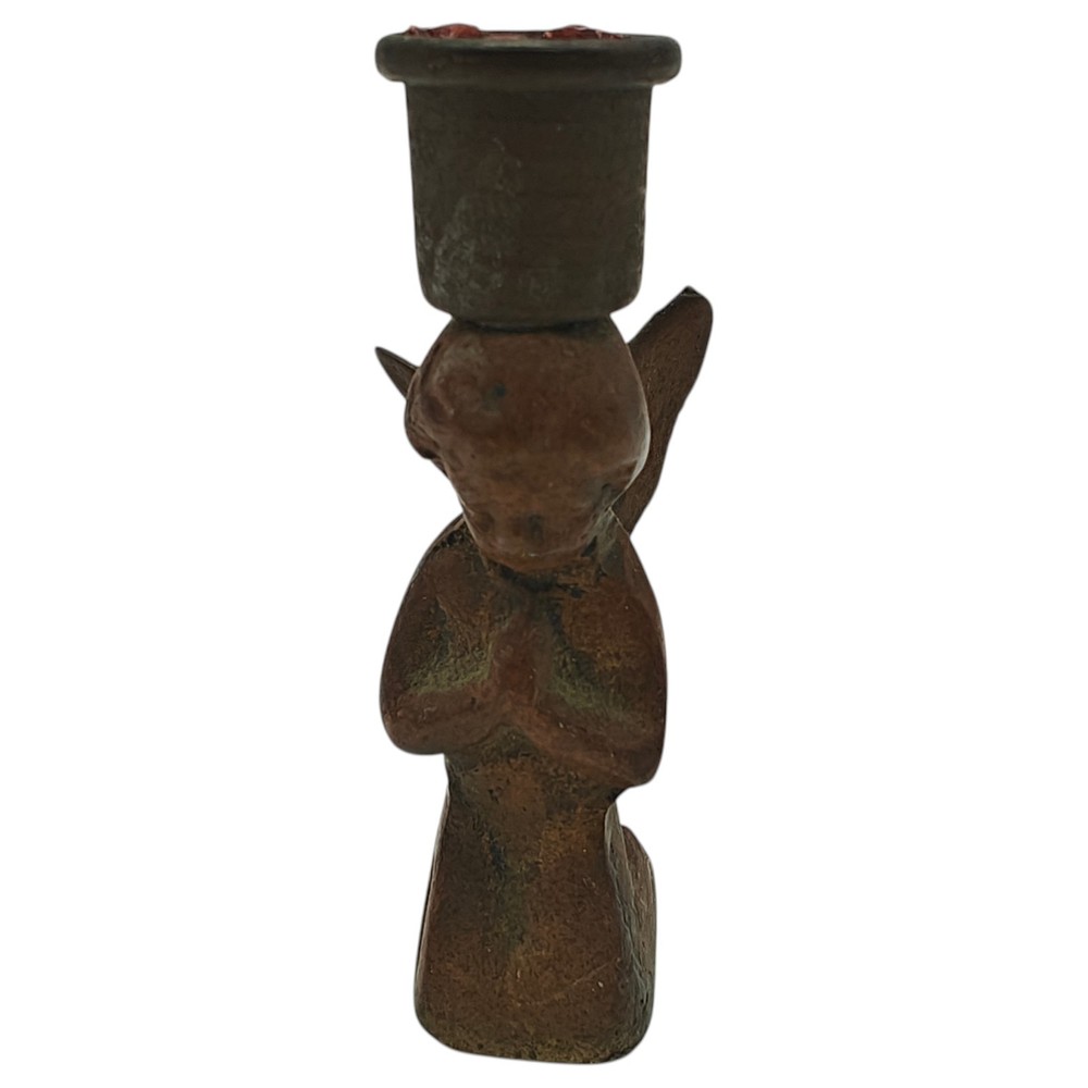 Small Brass Angel Candle Holder