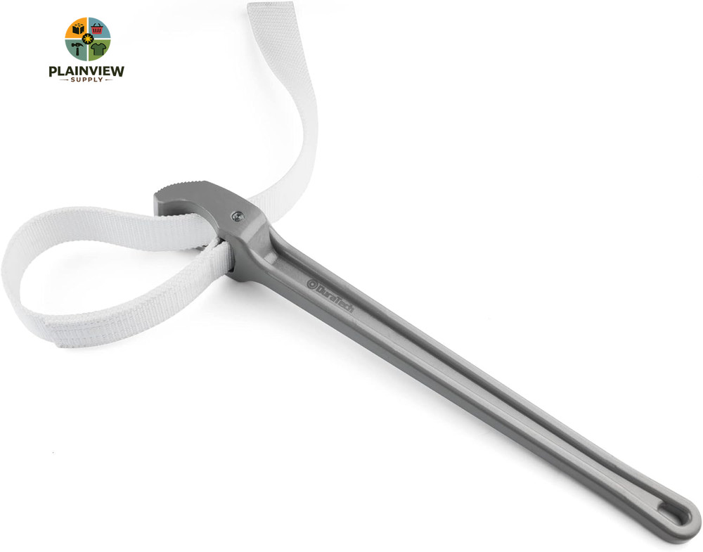 Strap Wrench 18" Handle, Adjustable Nylon Strap Pipe Wrenches, Oil Filter Strap