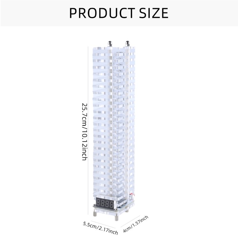 Auditory Spectrum Tower Set Voice Controlled 7 Color Display LED Leveling
