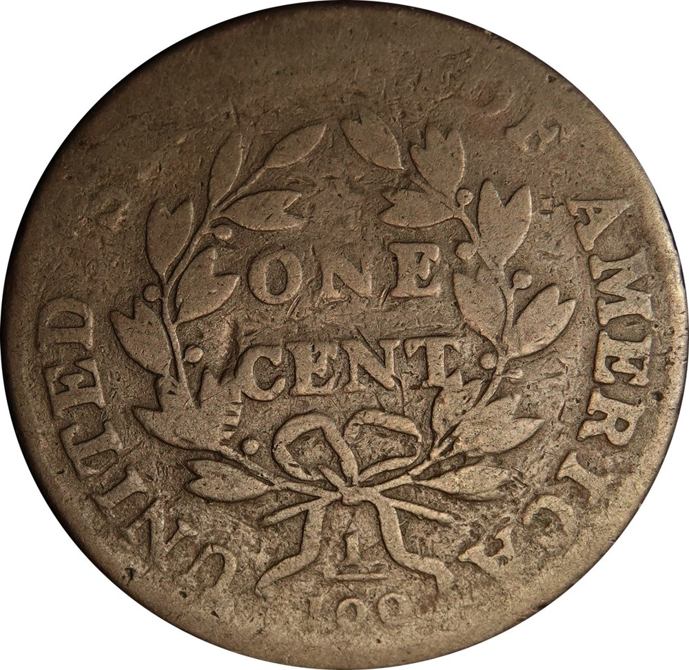 1801 S-214 R-3 Draped Bust Large Cent Coin - Dinged