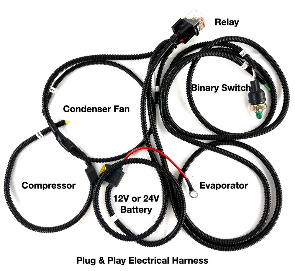 A/C KIT UNDER DASH EVAPORATOR 404-000 COOL ONLY DBSL ELECT HARNESS